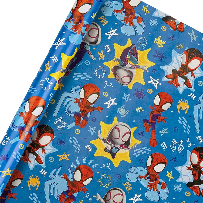 Hallmark Marvel Spidey and His Amazing Friends Gift Roll Wrap (2 m) - Image 1